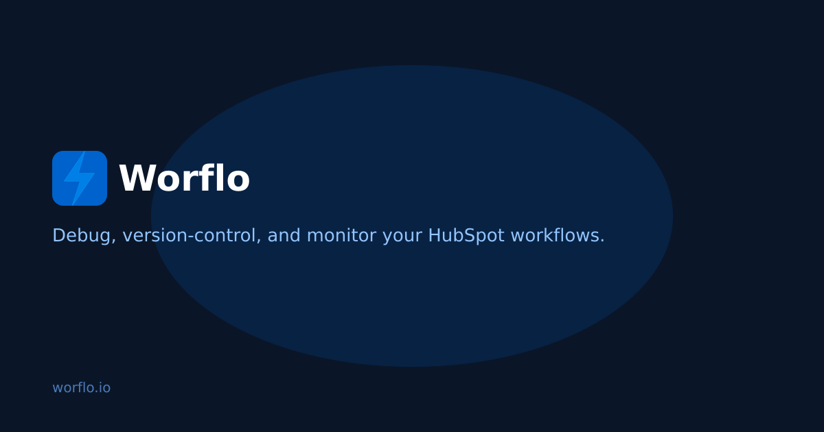 Worflo — Debug & Monitor HubSpot Workflows